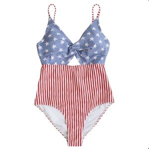 Caden Lane 4th of July Americana One-piece bathing suit size Medium